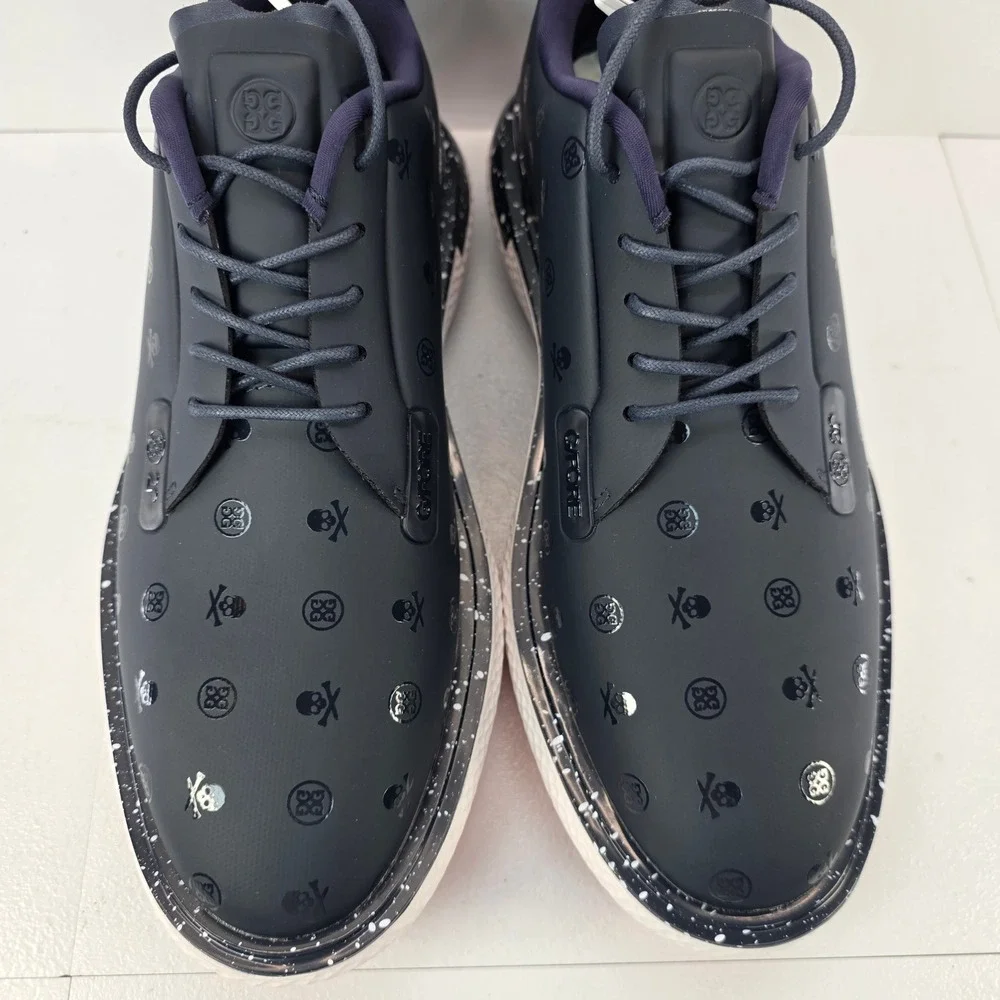 G/FORE Gallivan2R G/Lock Stippled Skull Tees Golf Shoes Mens 8 Twilight Blue NEW
